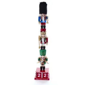 16" Stacked Miniature Nutcracker with Calendar