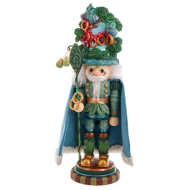 17.5" Hollywood Five Golden Rings Nutcracker