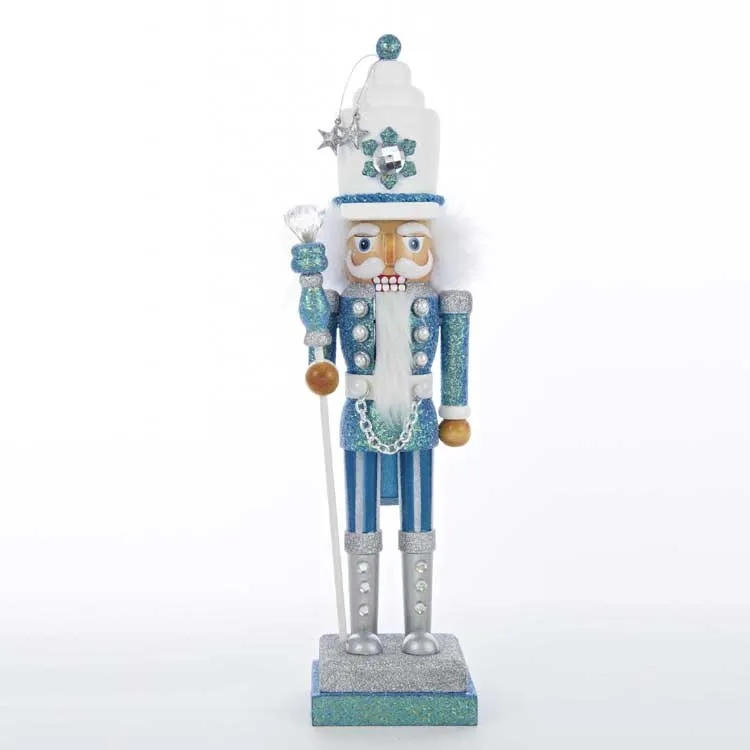 17" Hollywood Turquoise/White Nutcracker
