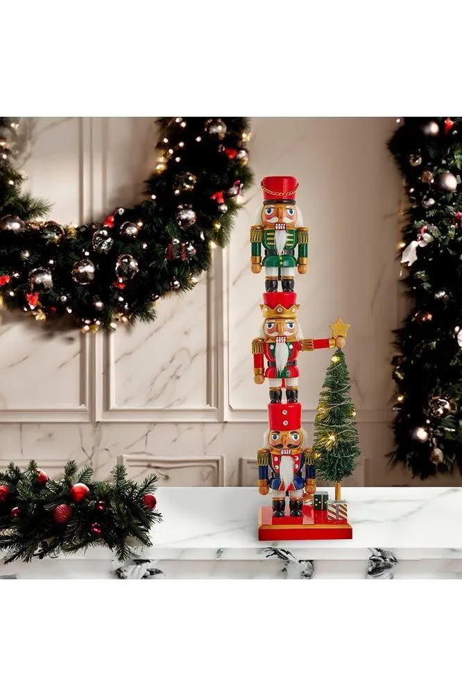 18" Battery-Operated Nutcracker With Tree