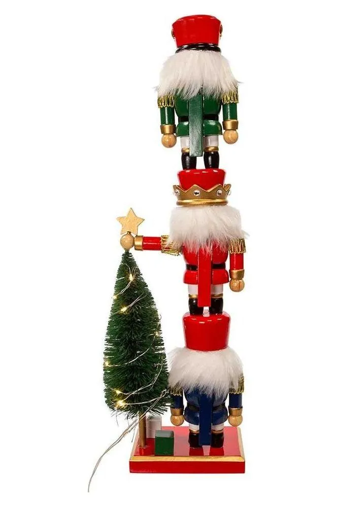 18" Battery-Operated Nutcracker With Tree