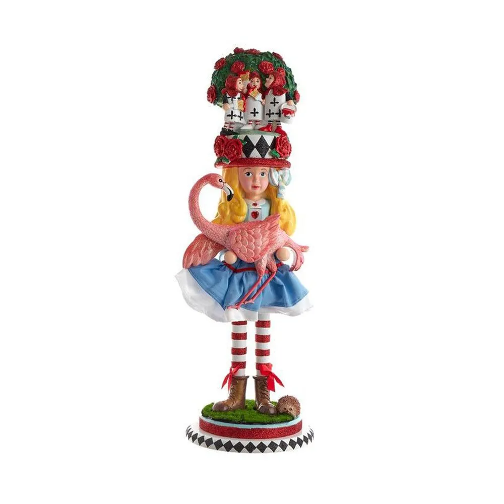 19" Hollywood Nutcrackers™ Alice With Flamingo Nutcracker by Kurt Adler
