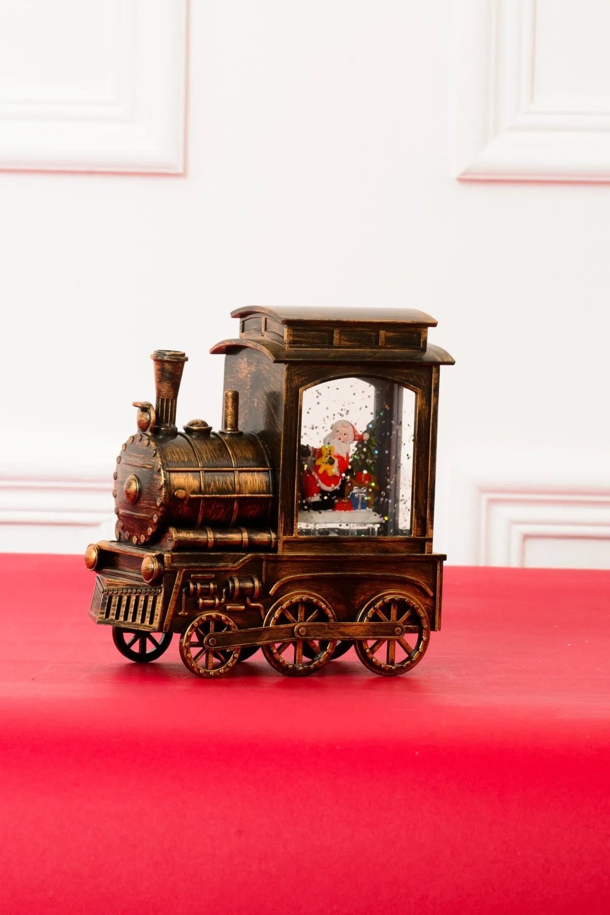 Christmas Santa Train Lantern Globe