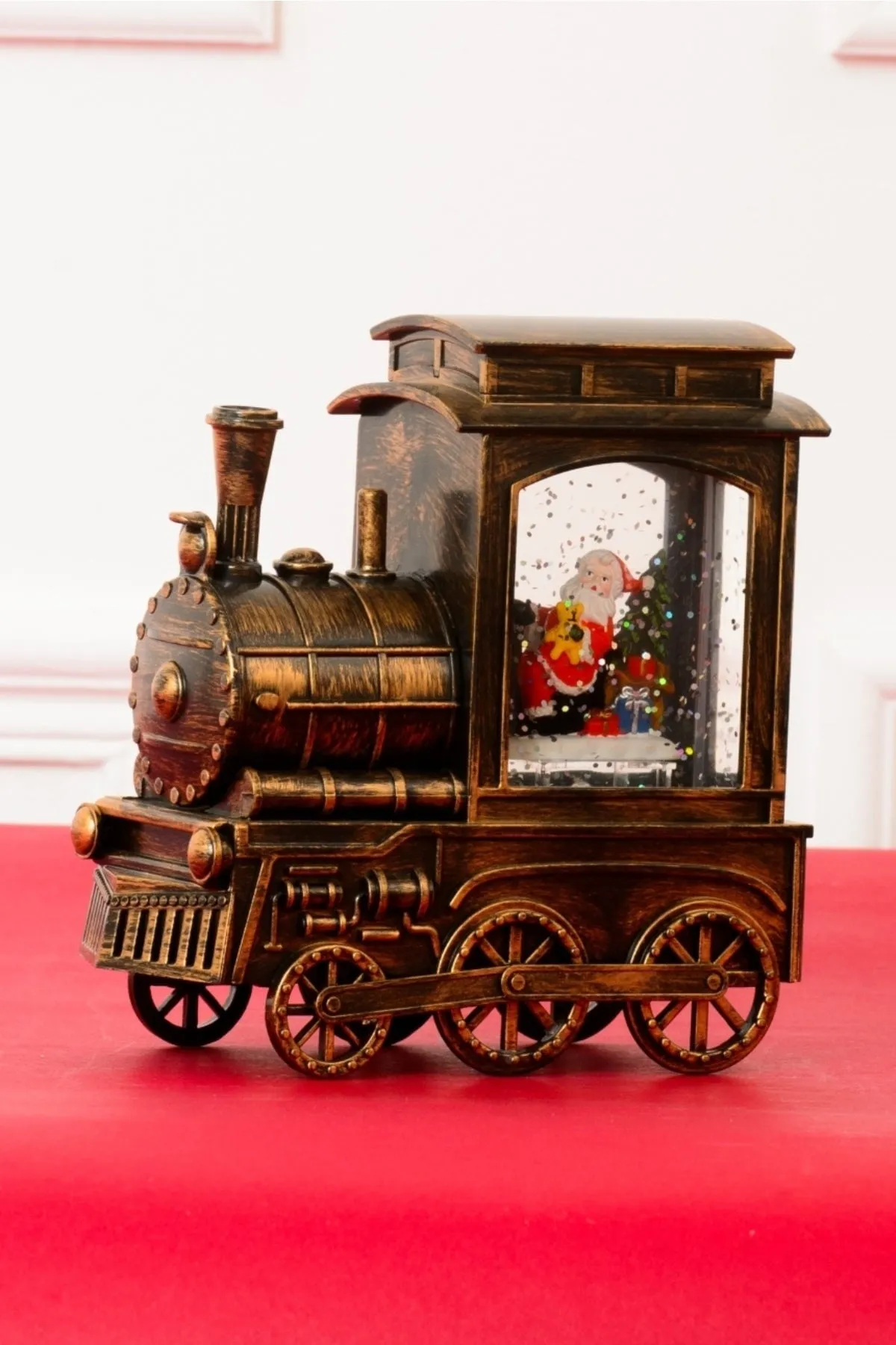 Christmas Santa Train Lantern Globe