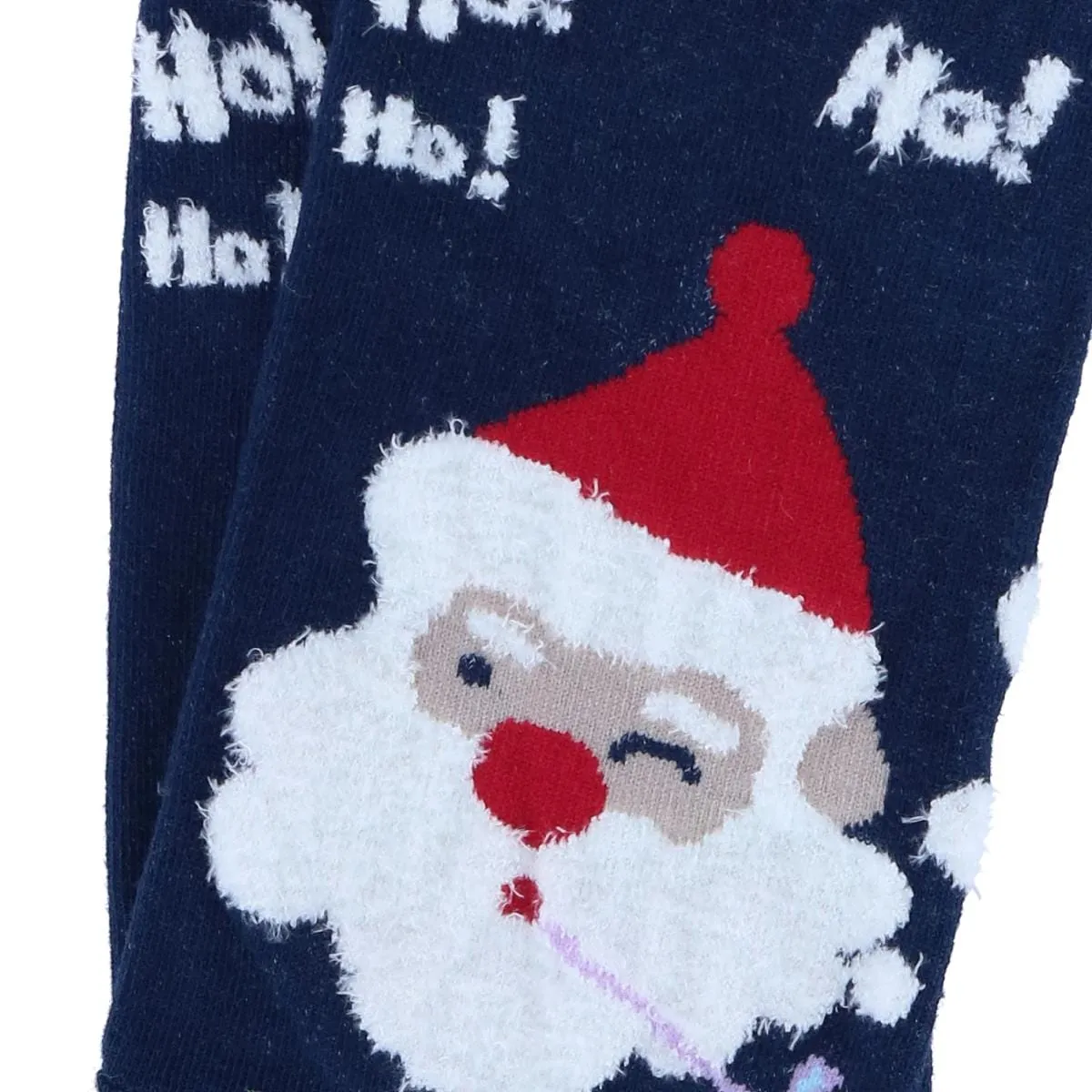 CTM® Women's Christmas Santa Claus Crew Socks (1 Pair)