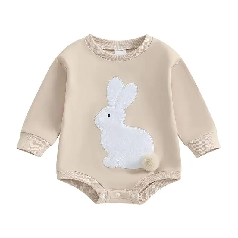 Easter Bunny Long Sleeve Baby Romper