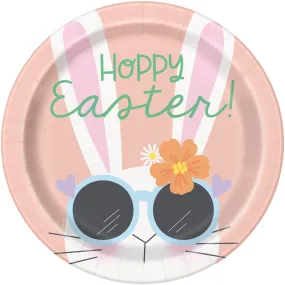 Easter Cool Bunny Lunch Plates 9" | 8ct