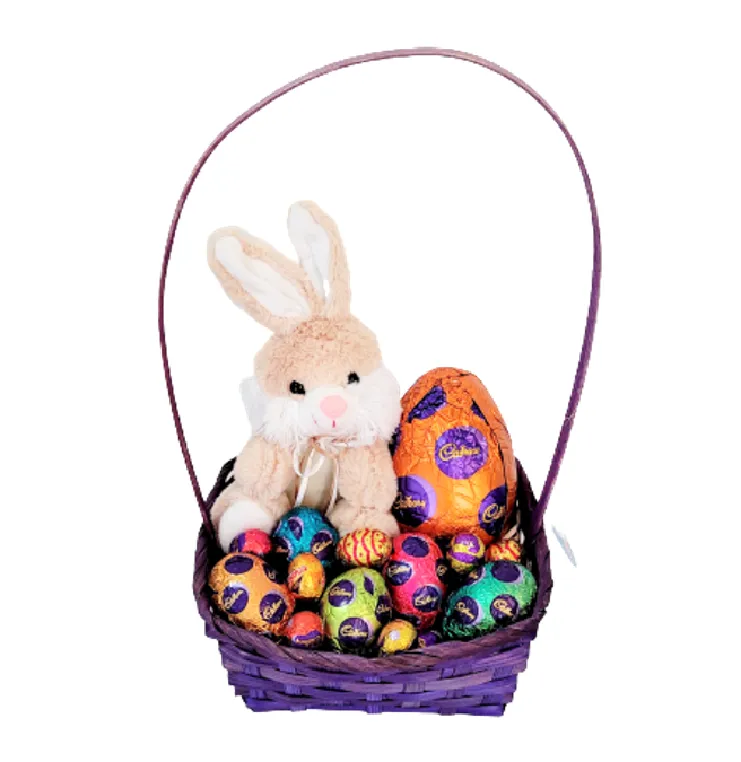 Easter Gifts - Plush Bunny - Easter Basket - Purple