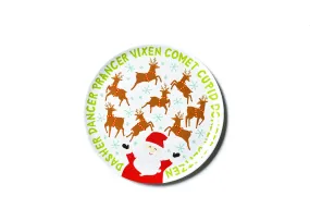 Fair Skin Calling All Reindeer Melamine Dinner Plate