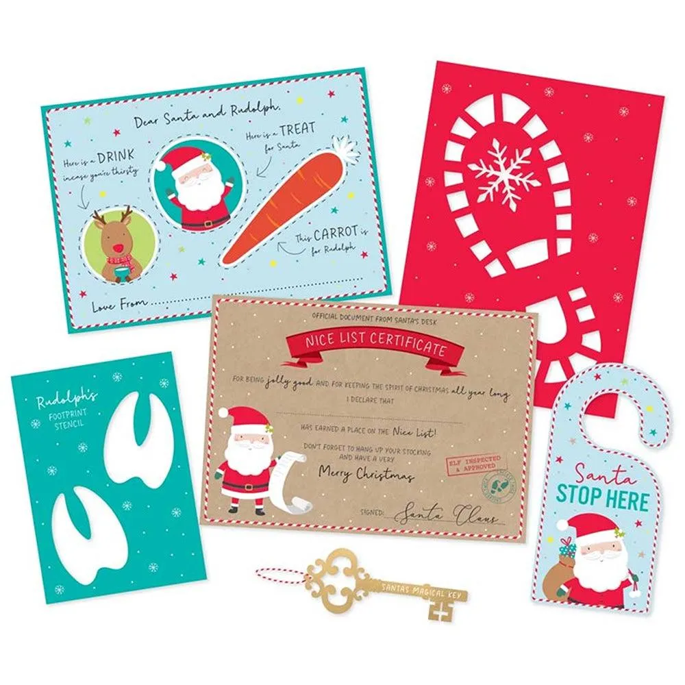 Festive Wonderland Christmas Eve Pack | Placemat for Santa, Key & More