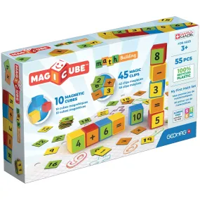 Geomag Magicube Math Building Recycled Magic Clips Set of 55 Multicolor Age- 4 Years & Above