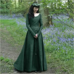 Halloween Women Witch Dress Halloween Costumes Cosplay Scary Vampire Medieval Maxi Dress Plus Size