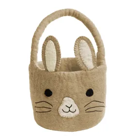 Handmade Felted Bunny Easter Basket
