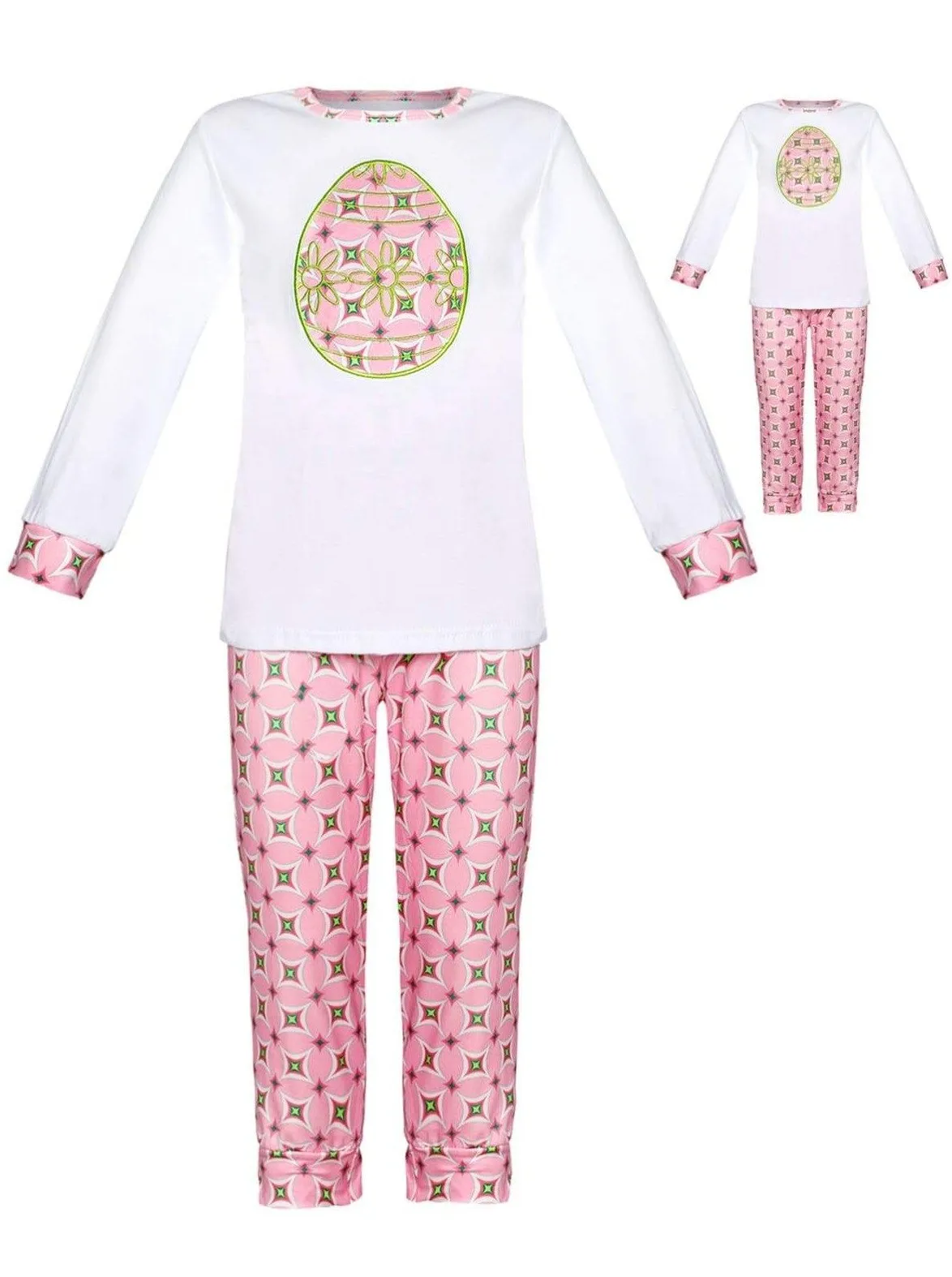 Happy Easter Loungewear Set And Matching Doll Clothing Set