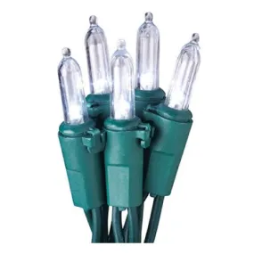 Holiday Wonderland 40842-88A 100 Count Mini LED Cool White Christmas Light Set - Quantity of 12