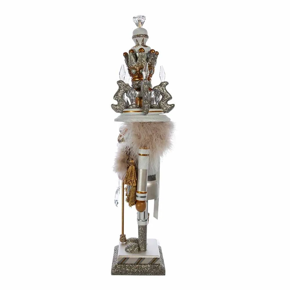 Kurt Adler 19-Inch Hollywood White and Gold King Nutcracker