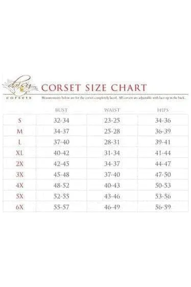 Lavish 4 PC Lace Witch Corset/Skirt Costume