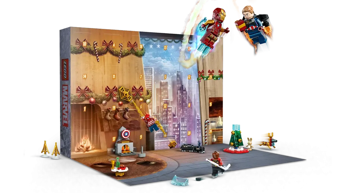LEGO Marvel (2023 Christmas Holiday) Avengers Advent Calendar - 24 Building Toys (76267) LOW STOCK