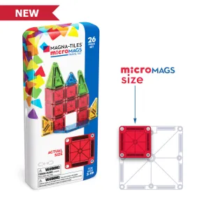 Magna-Tiles microMAGS – Travel Set 26 piece Set