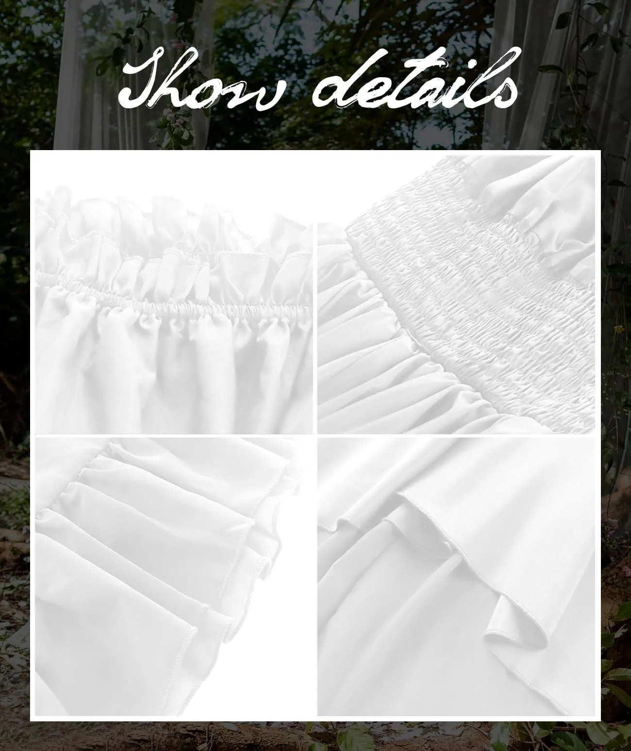 Medieval Strapless Dress-Victorian Elastic Waist Witch Dress Renaissance High-Low Maxi Dresses
