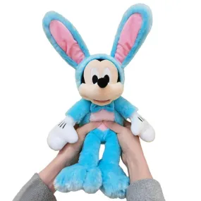 Mickey Mouse Blue Plush Easter Bunny with Pop Up Ears Small 13'' T Stuffed Animal Toy