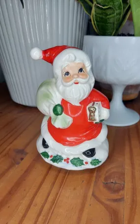 Midcentury Musical Santa By JOSEF Original - Japan music box by Sankyo