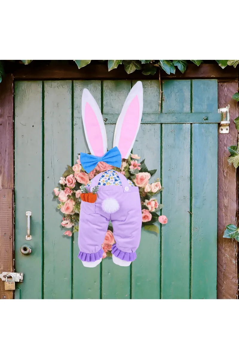 Plush Girl Bunny Wreath Decor Kit