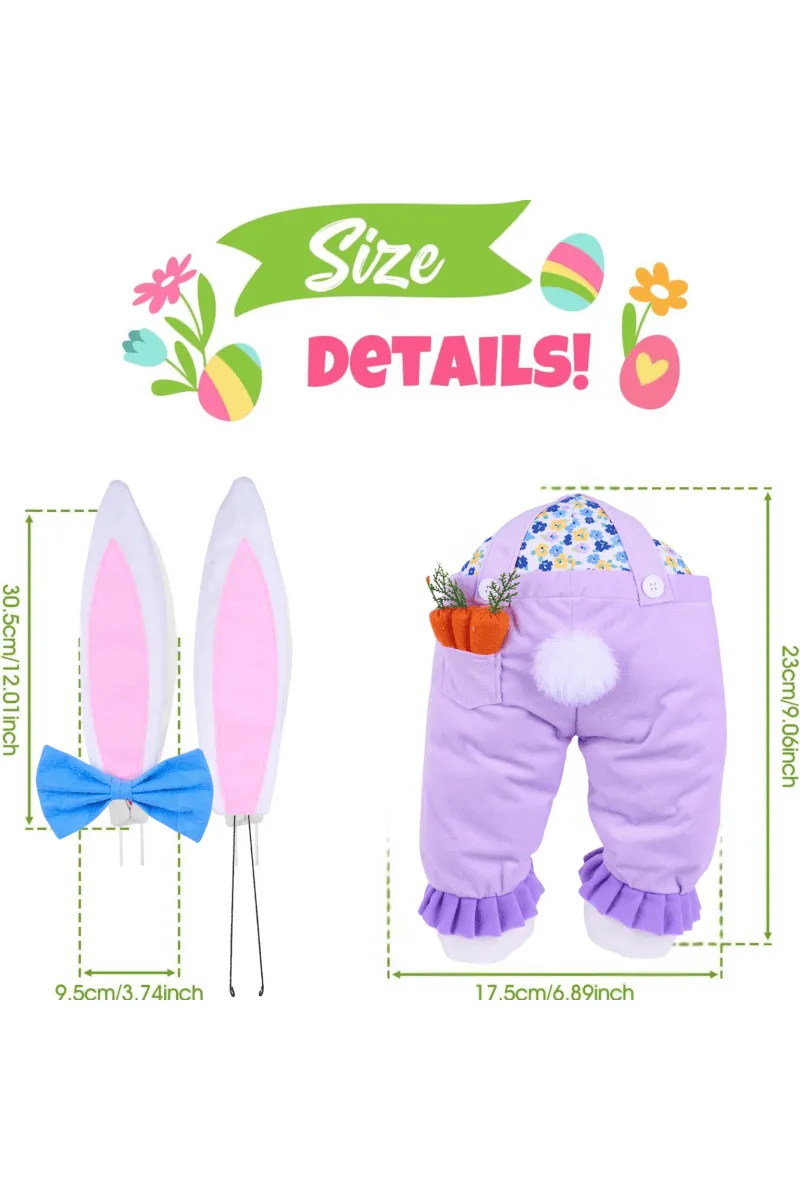 Plush Girl Bunny Wreath Decor Kit