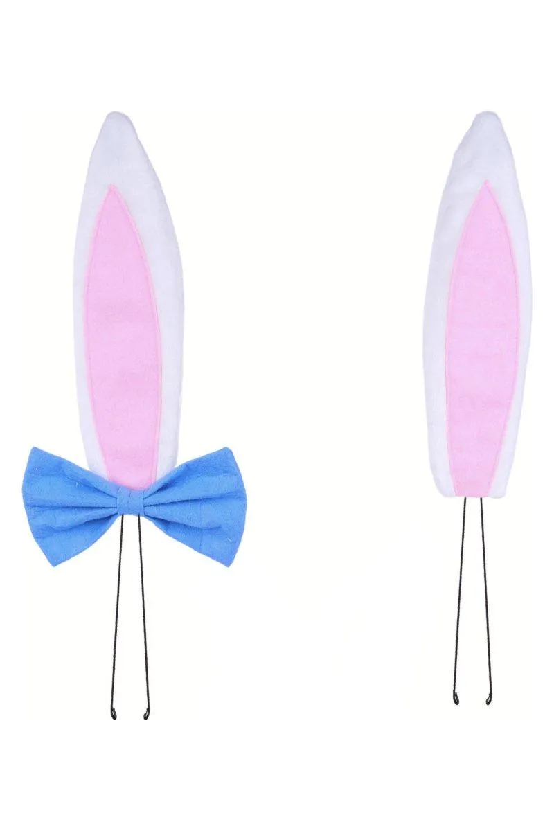 Plush Girl Bunny Wreath Decor Kit