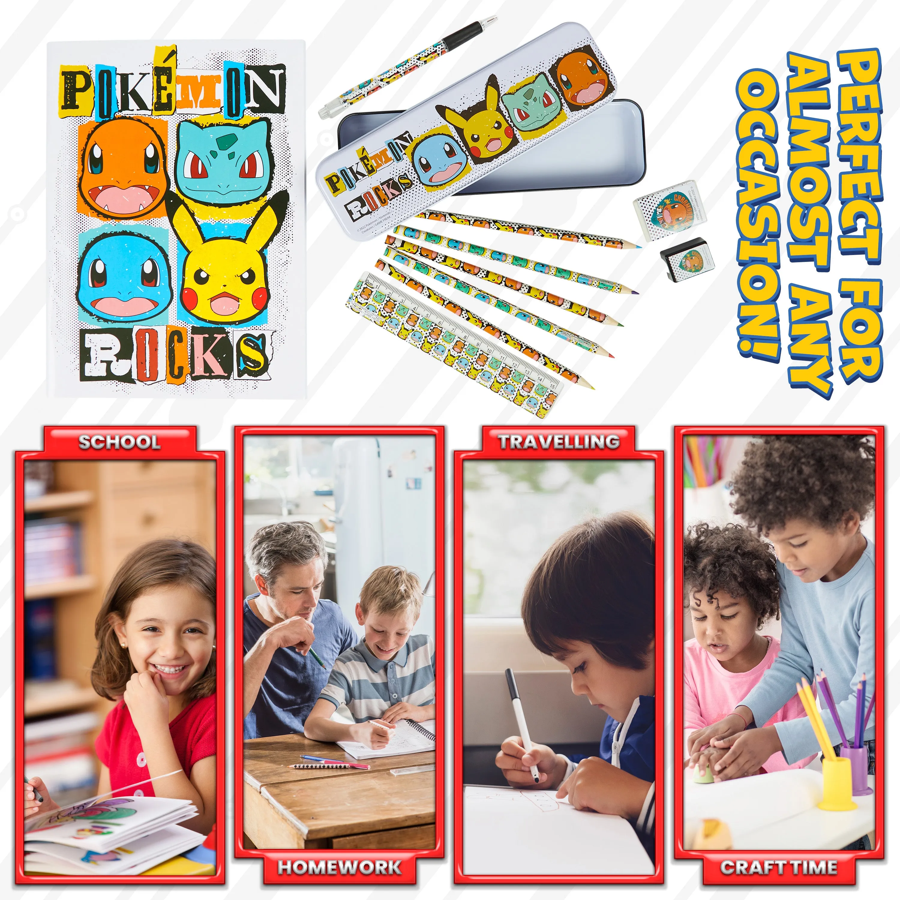 Pokemon Stationery Supplies Set - Stationery Set