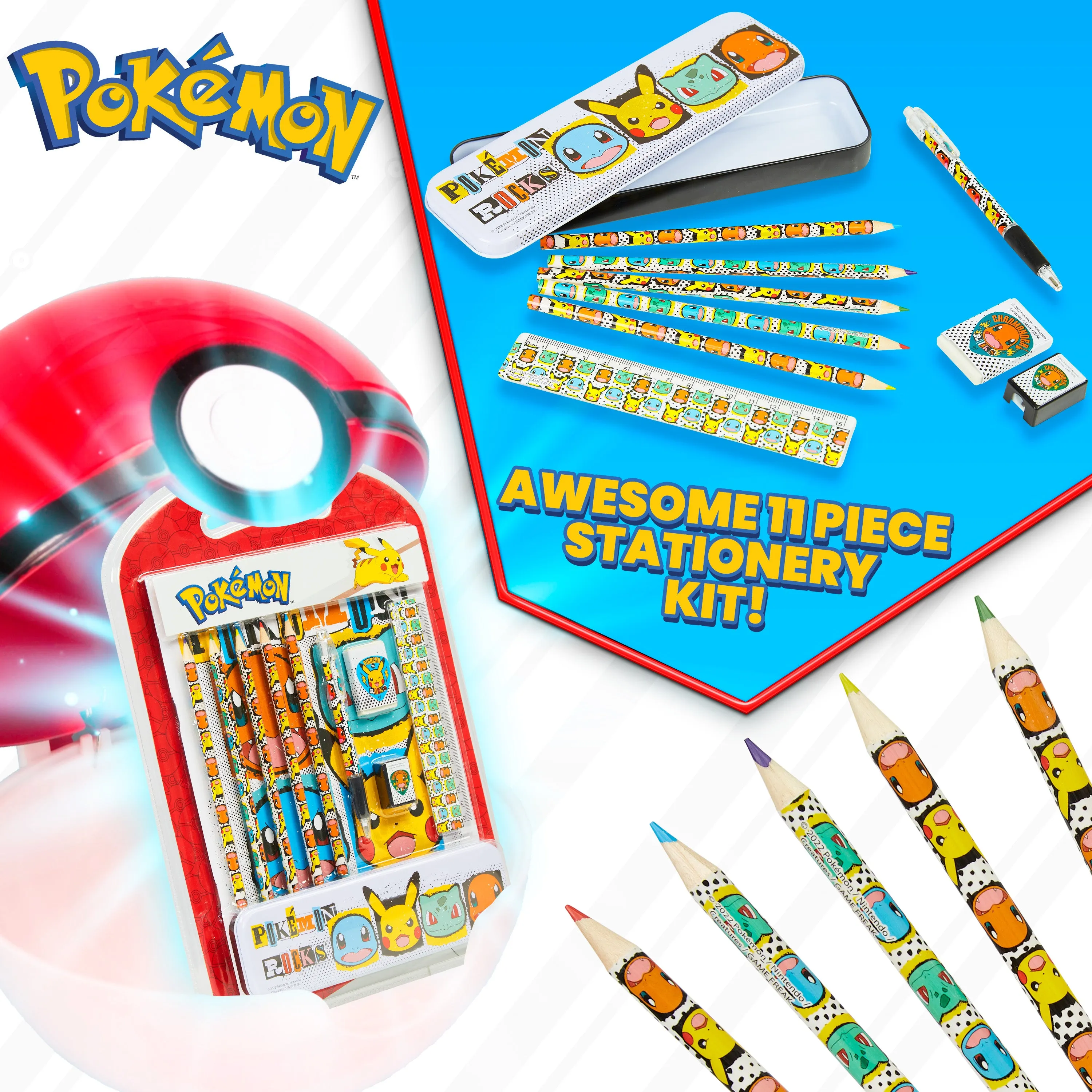 Pokemon Stationery Supplies Set - Stationery Set