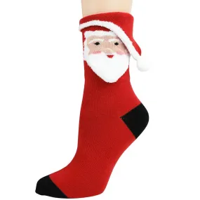 Santa 3D Socks Women's Crew Sock