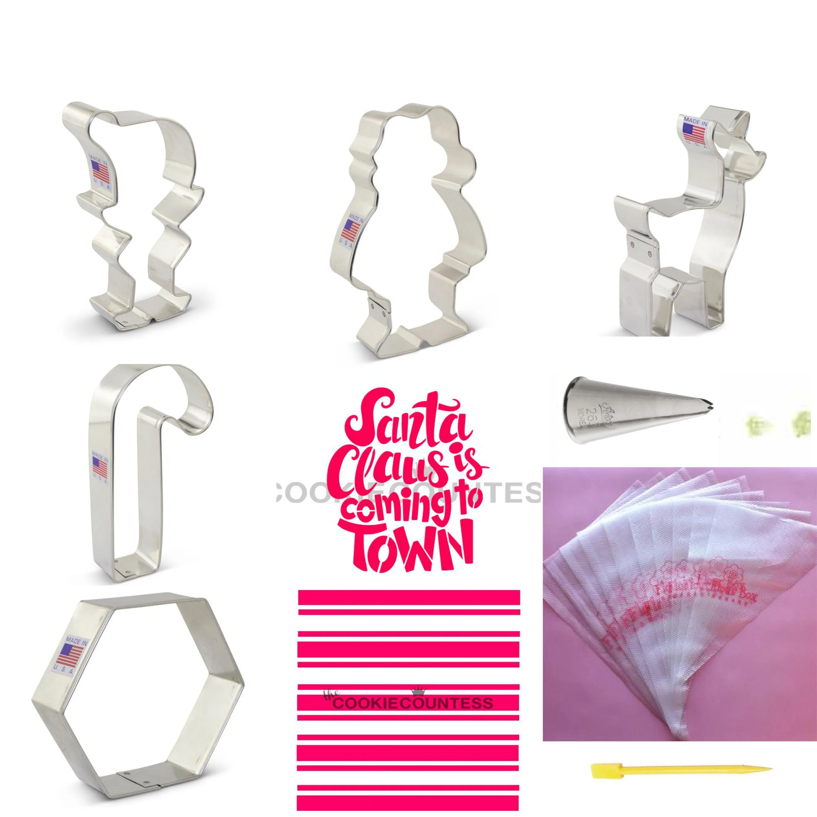 Santa Claus Cookie Decorating Kit