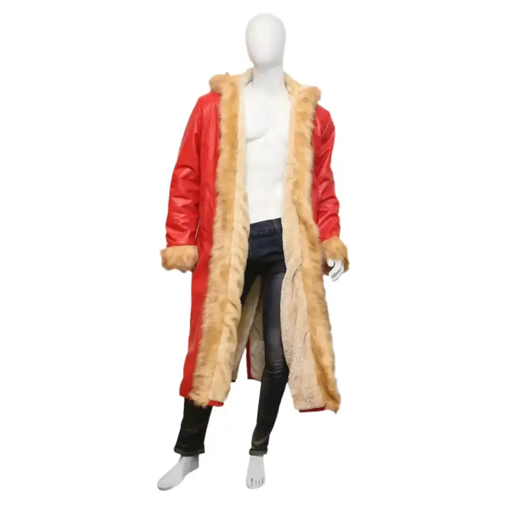 Santa Claus Shearling Leather Fur Coat - The Christmas Chronicles