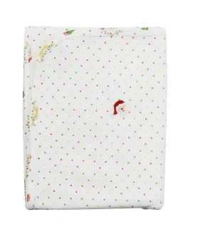 Santa Pima Cotton Christmas Embroidered baby Blanket