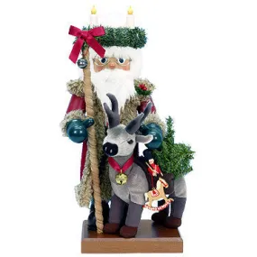 Santa w/ Reindeer Nutcracker