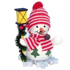 Snowman With Lantern Smoker