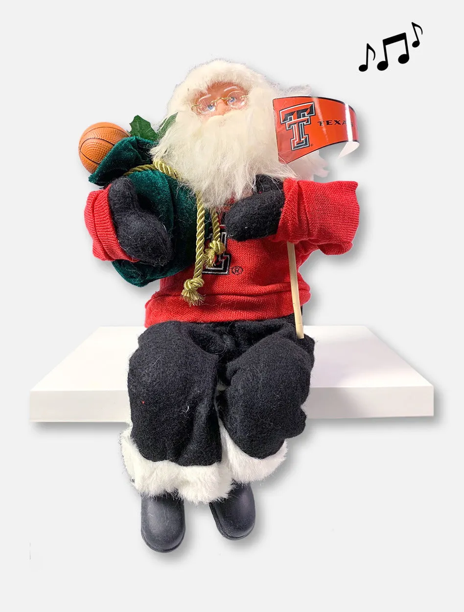 Texas Tech Red Raiders Double T Musical Santa Figurine