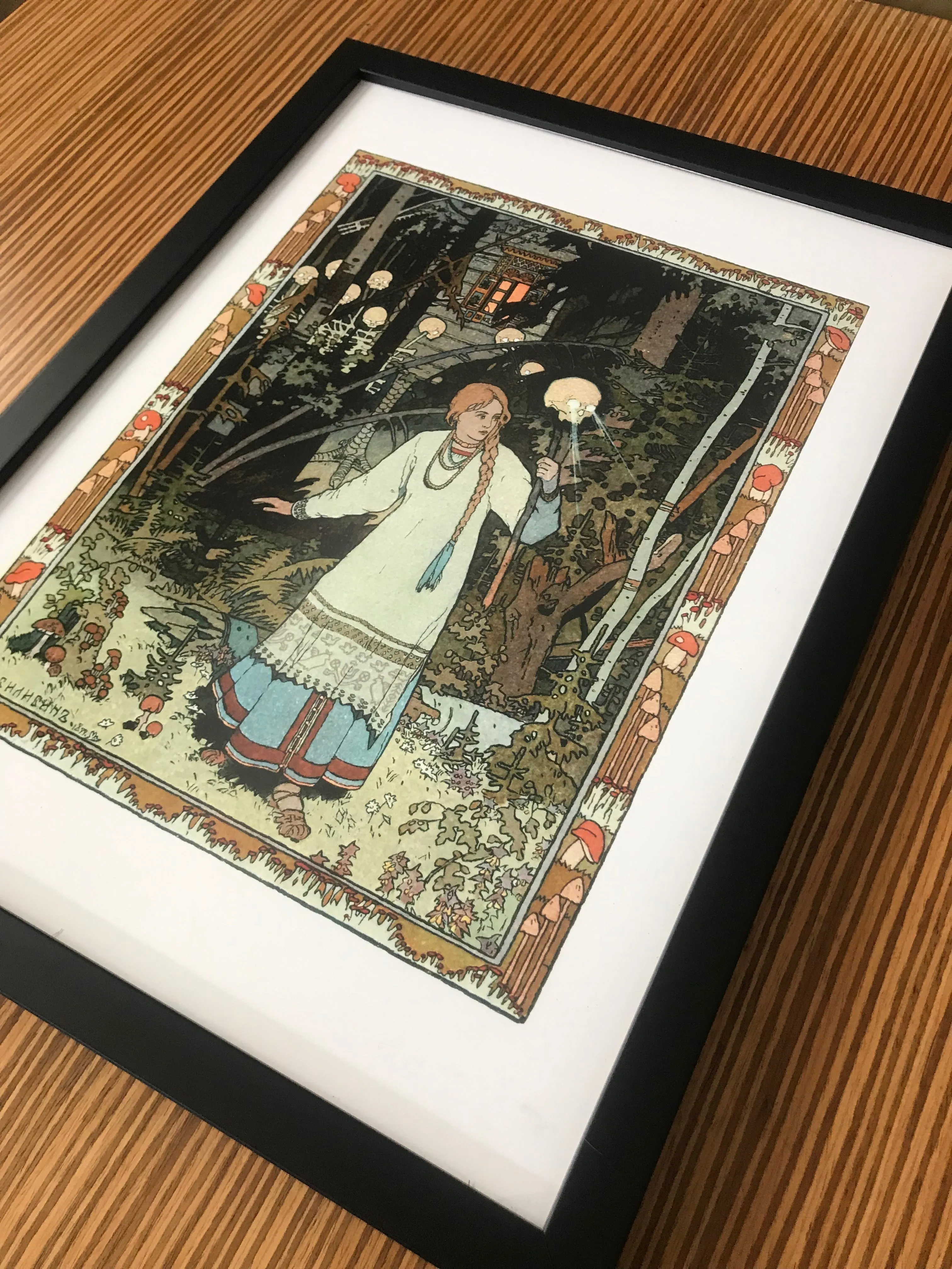 Vasilisa the Beautiful Ivan Bilibin Framed Poster Print