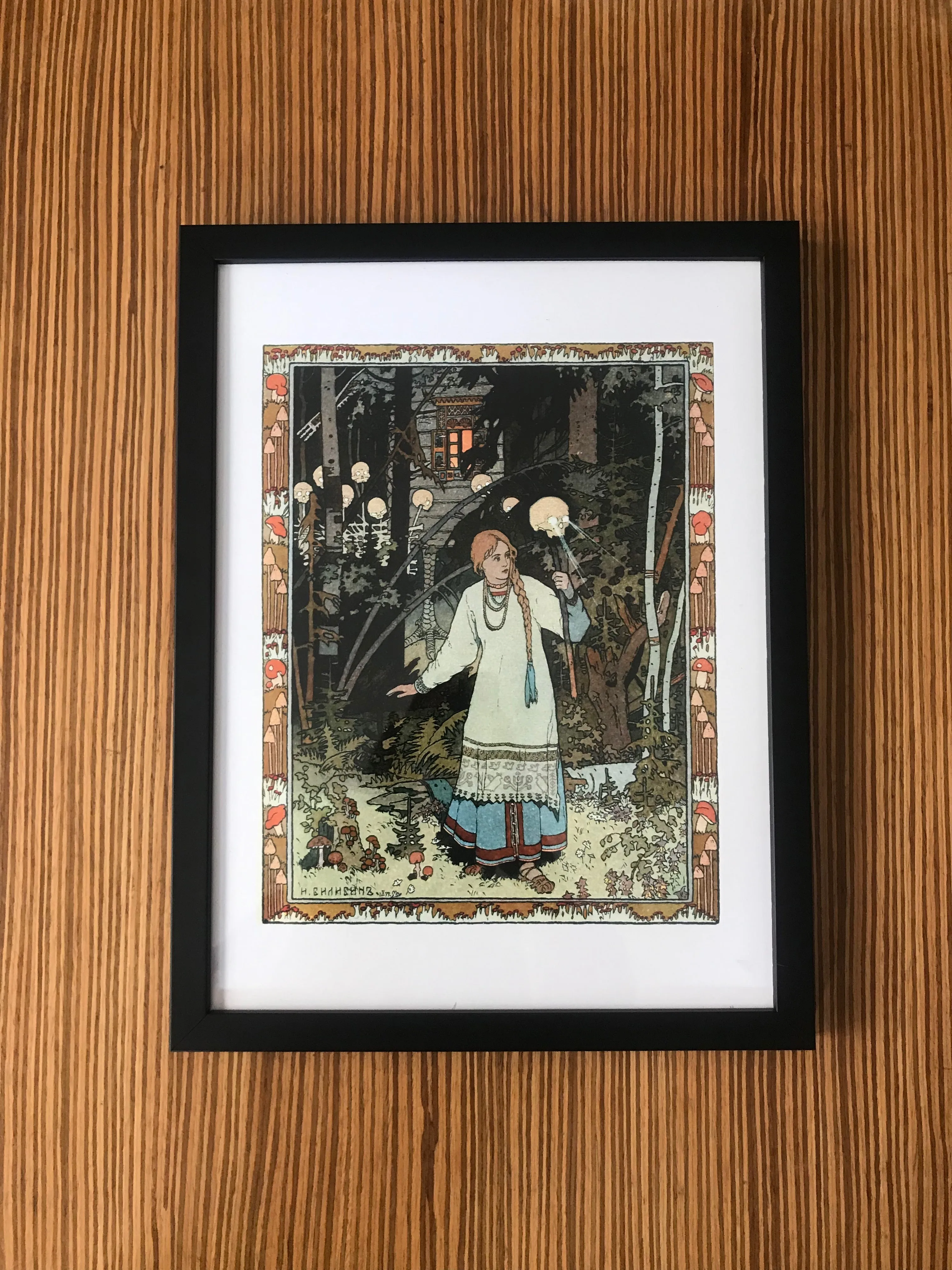 Vasilisa the Beautiful Ivan Bilibin Framed Poster Print