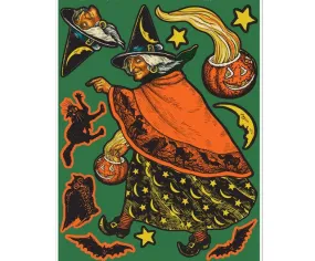 Vintage Witch Peel 'N Place Decals