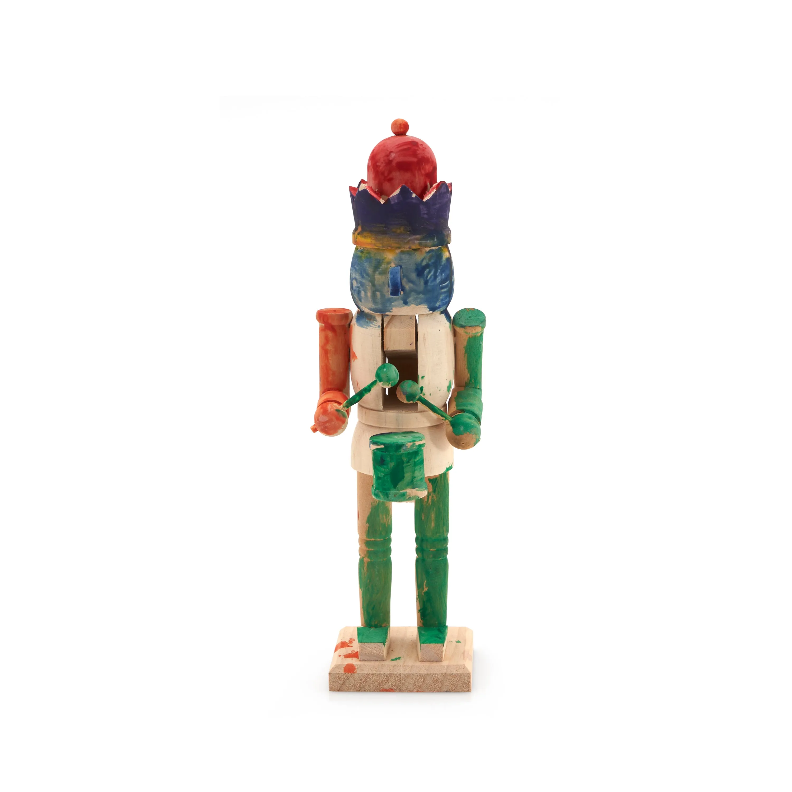 Wooden Nutcrackers Messy Paint
