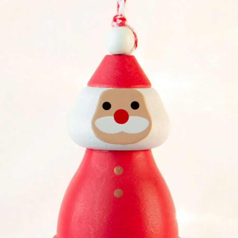 Wooderful Life: Bell Ornament Santa Claus